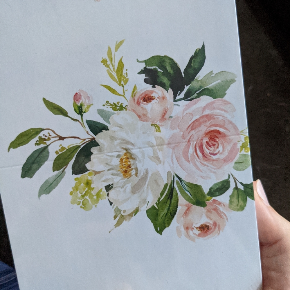 Set of 50 floral place cards